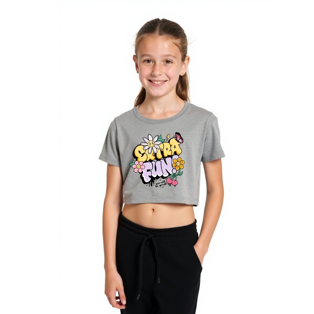 Extra Fun Girls Crop Top4